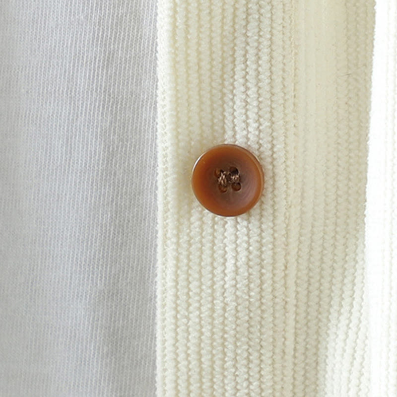 Tactile Cotton Corduroy Stand Collar Grounding Jacket