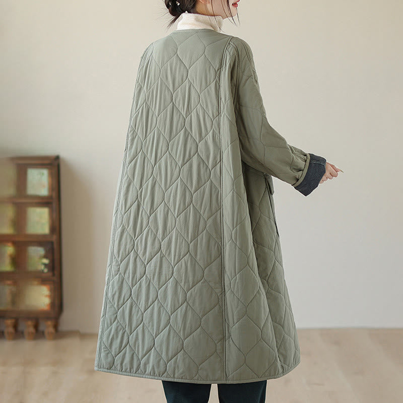 Structured Padded Cotton Slim-Fit Grounding Coat