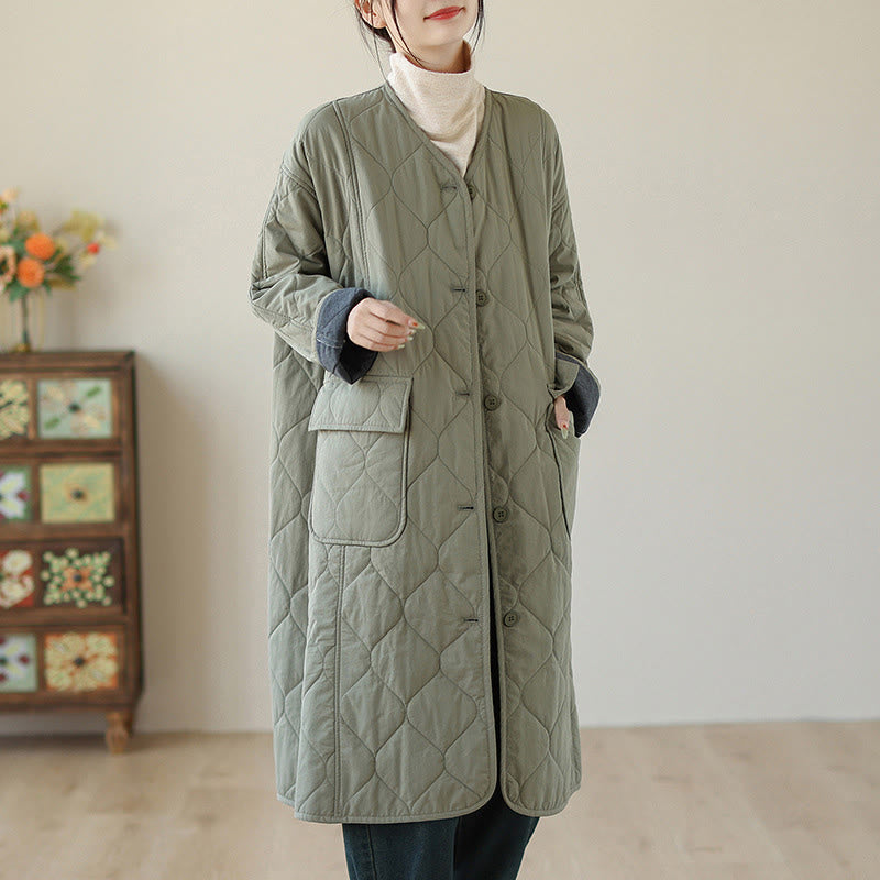 Structured Padded Cotton Slim-Fit Grounding Coat