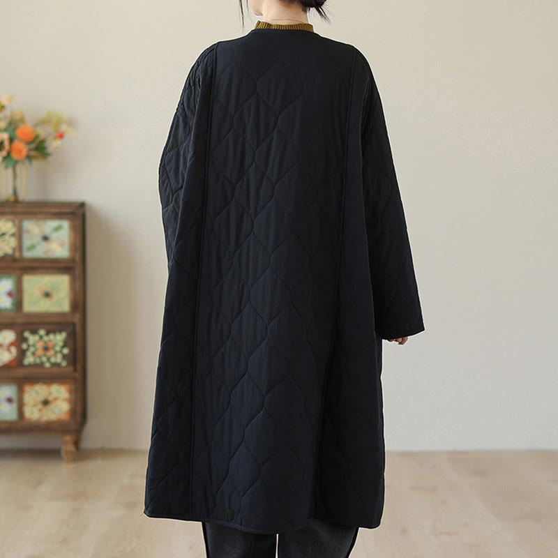 Structured Padded Cotton Slim-Fit Grounding Coat
