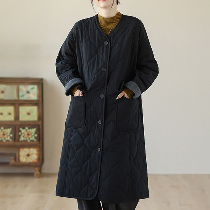 Structured Padded Cotton Slim-Fit Grounding Coat