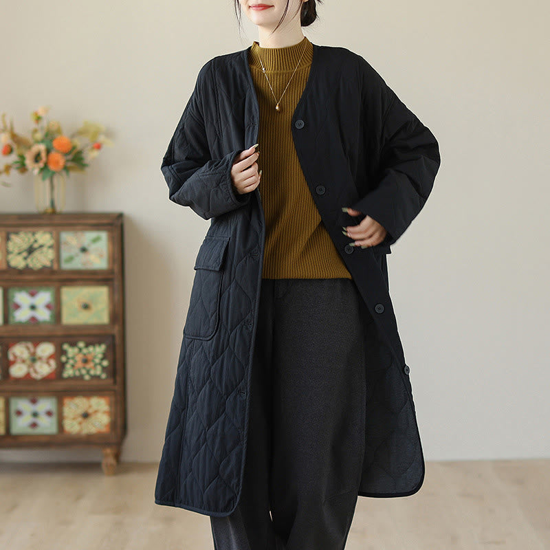 Structured Padded Cotton Slim-Fit Grounding Coat