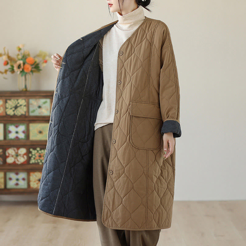 Structured Padded Cotton Slim-Fit Grounding Coat