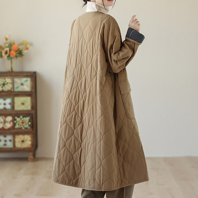 Structured Padded Cotton Slim-Fit Grounding Coat