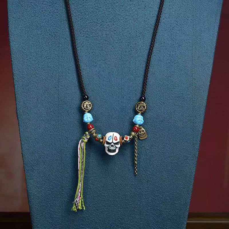 Tibetan Skull The Lord Of The Corpse Forest Keep Away Evil Spirits Necklace Pendant