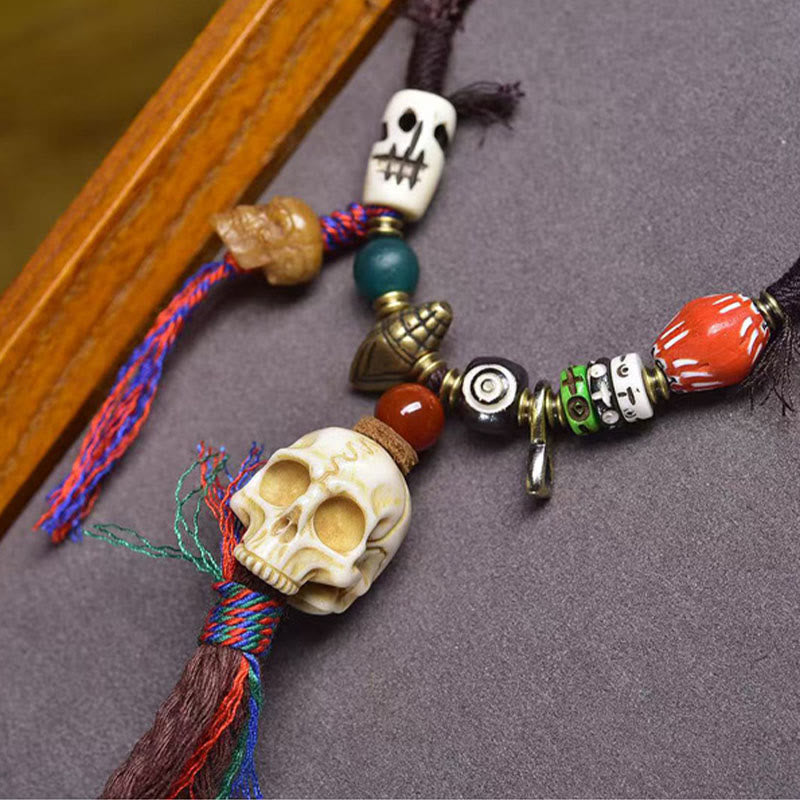 Tibetan Skull The Lord Of The Corpse Forest Keep Away Evil Spirits Necklace Pendant
