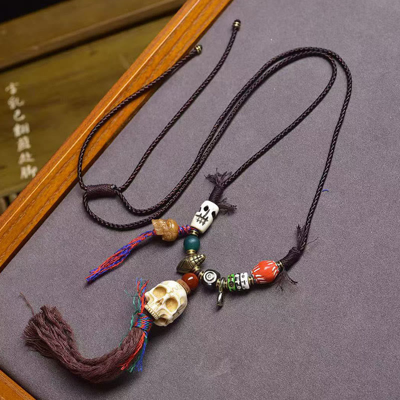 Tibetan Skull The Lord Of The Corpse Forest Keep Away Evil Spirits Necklace Pendant