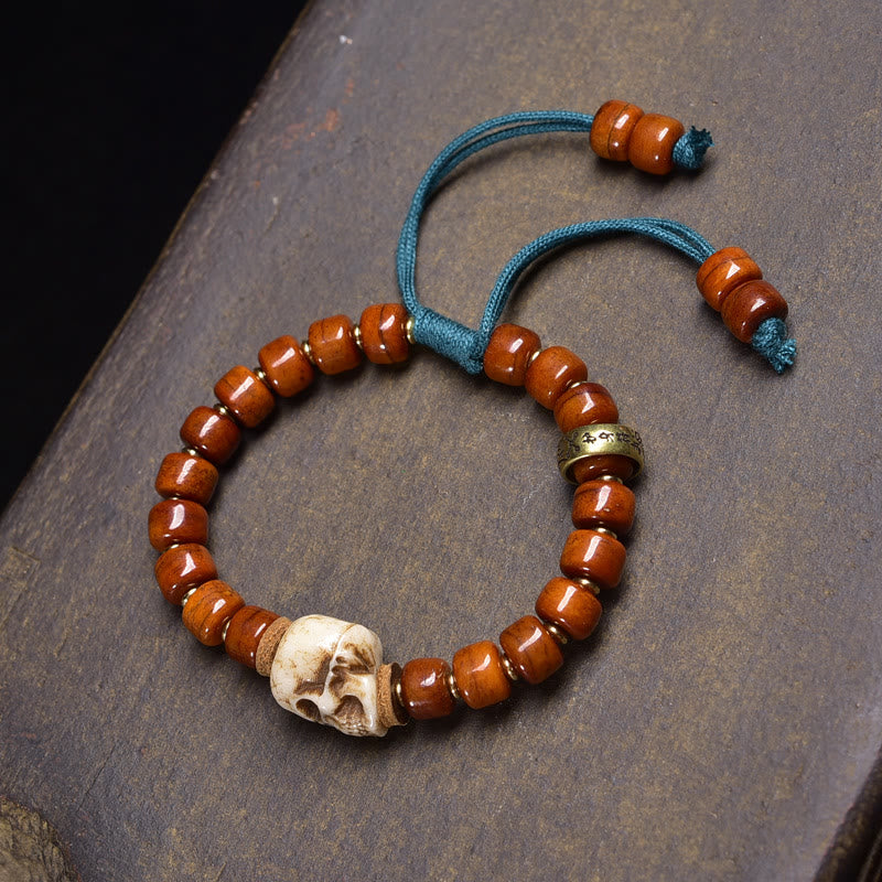 Tibet Bone Beads Coconut Shell The Lord of the Corpse Forest Happiness Bracelet