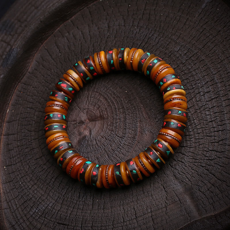 Tibet Bone Beads The Lord Of The Corpse Forest Reminders of Our Impermanence Bracelet