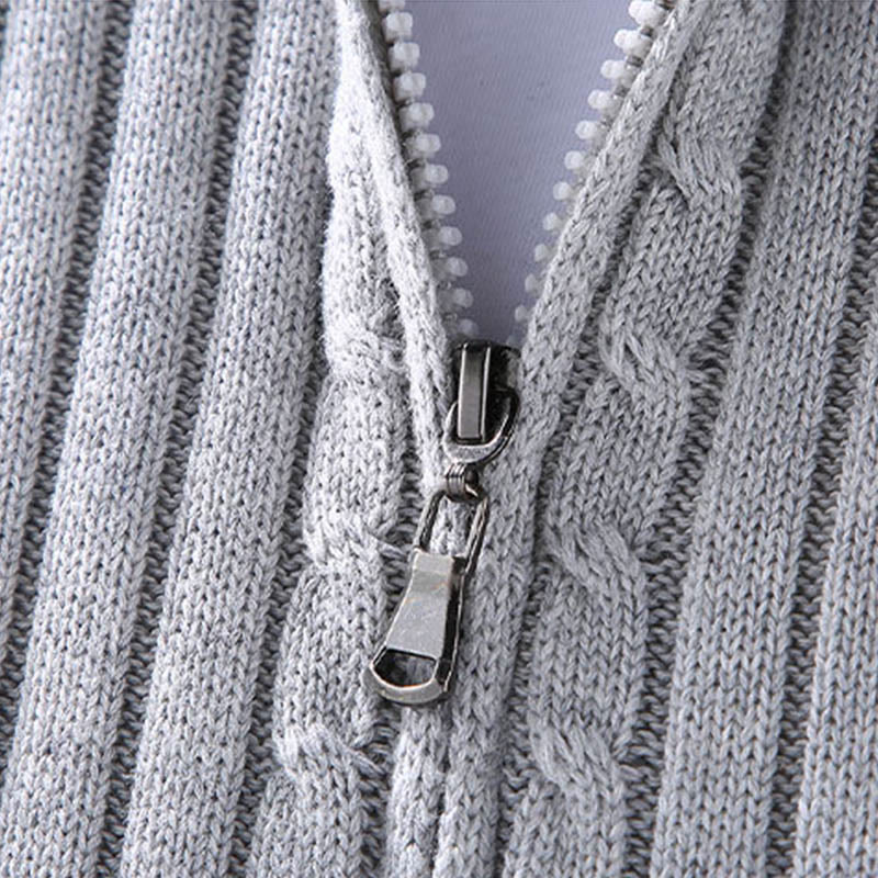 Structured Cotton Mock Neck Grounding Men's Jacket