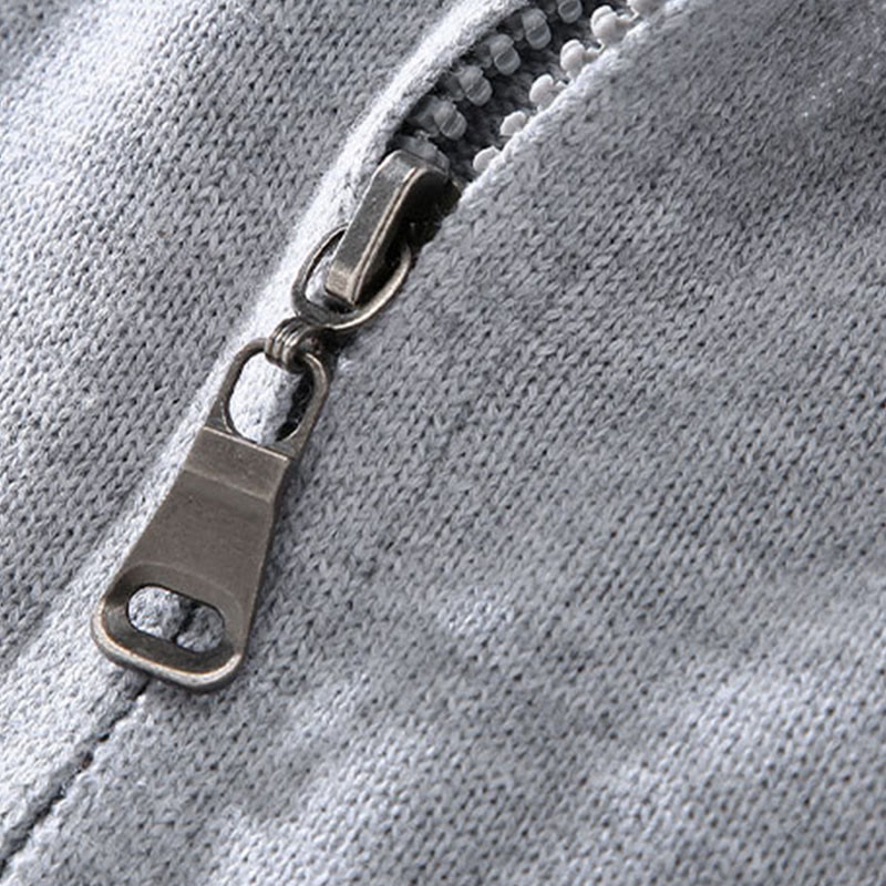 Tactile Cotton Slim Fit Stand Collar Mindful Jacket