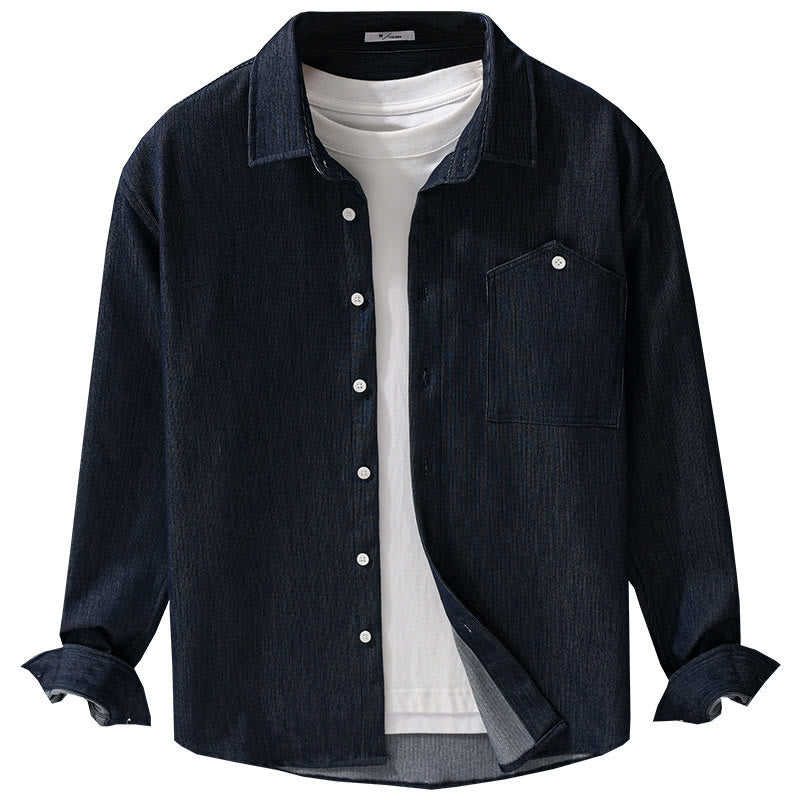 Structured Breathable Slim-Fit Lapel Minimalist Autumn Jacket