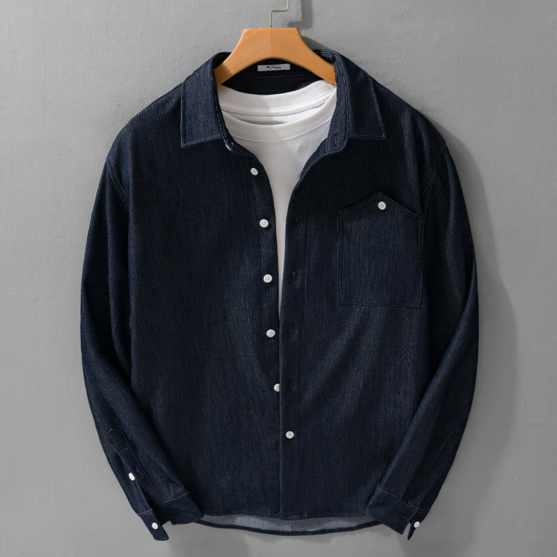 Structured Breathable Slim-Fit Lapel Minimalist Autumn Jacket