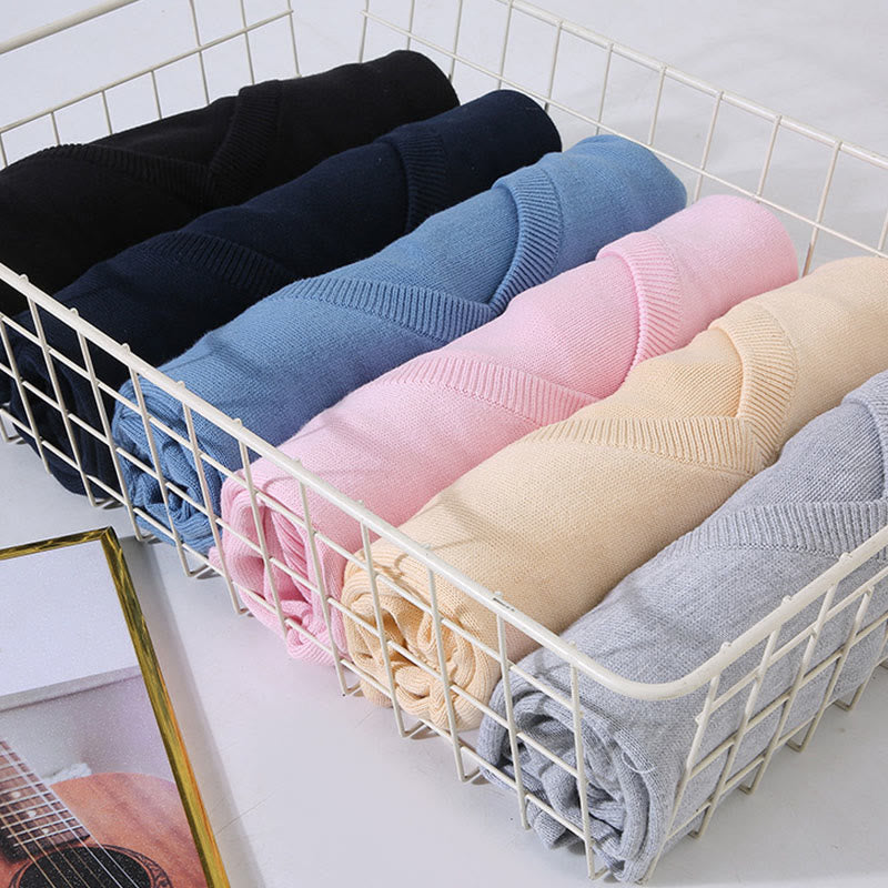 Tactile Cotton Slim-Fit Grounding V-Neck Sweater