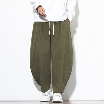 Pure Cotton Ankle-Length Meditation Harem Pants