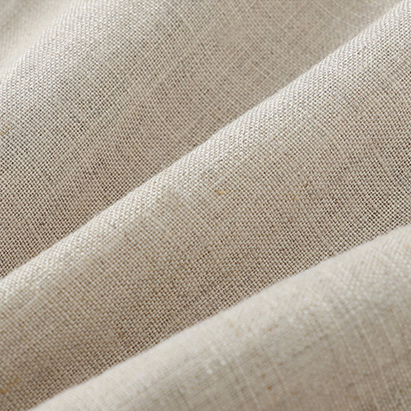 Tactile Cotton Color-Blocked Straight-Leg Meditation Pants