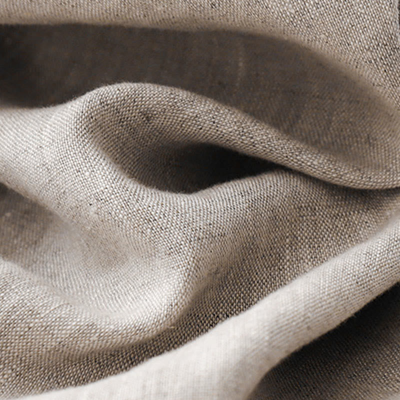 Tactile Cotton Straight-Leg Meditation Pants with Pockets