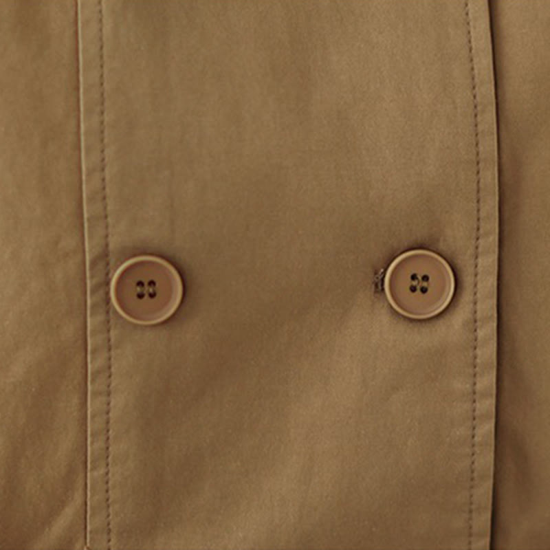 Women's Long Sleeve Button Cotton Jacket