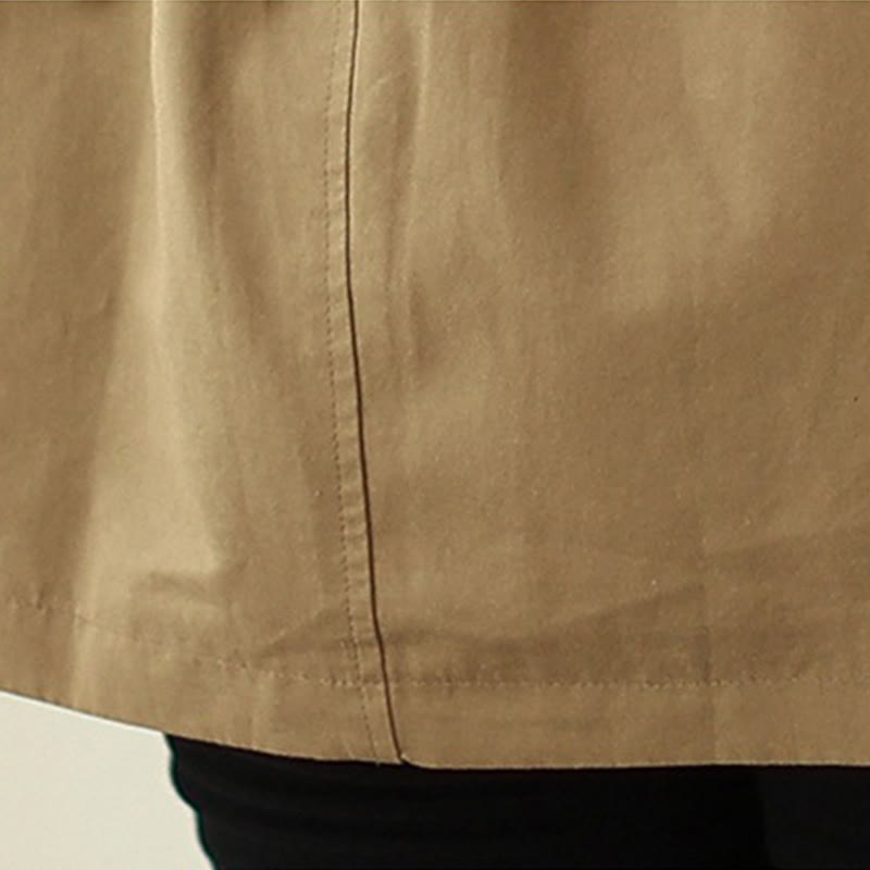 Women's Long Sleeve Button Cotton Jacket