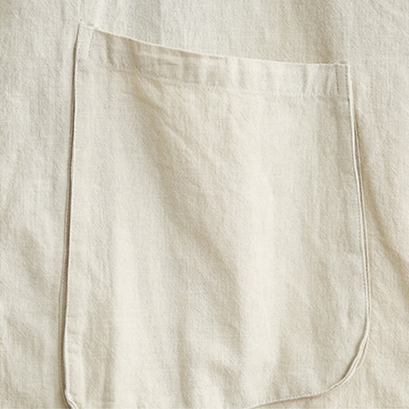 Women's Long Sleeve Crew Neck Cotton Jacket With Pockets