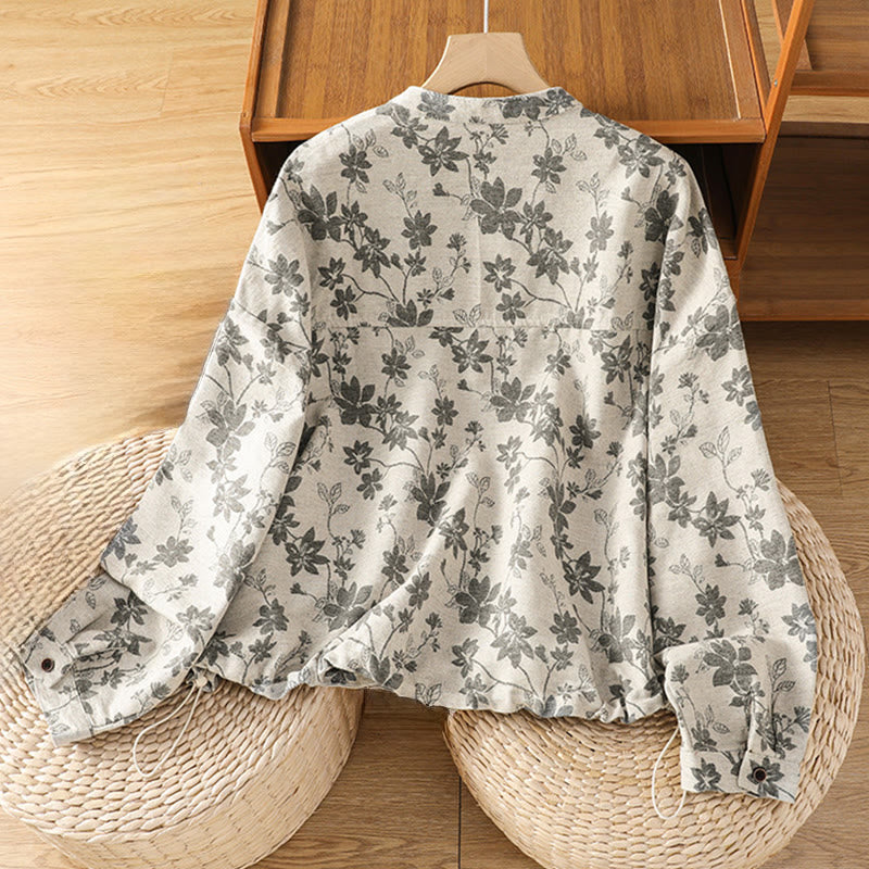 Polyester Slim-Fit Crew Neck Printed Long Sleeve Shirt