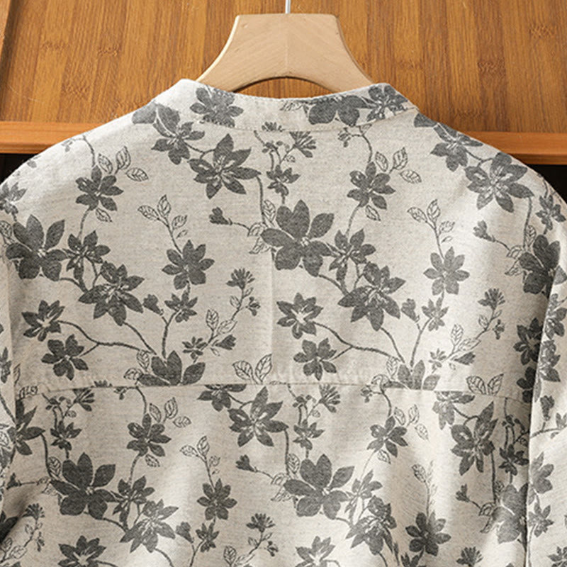 Polyester Slim-Fit Crew Neck Printed Long Sleeve Shirt
