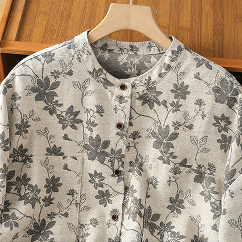 Polyester Slim-Fit Crew Neck Printed Long Sleeve Shirt
