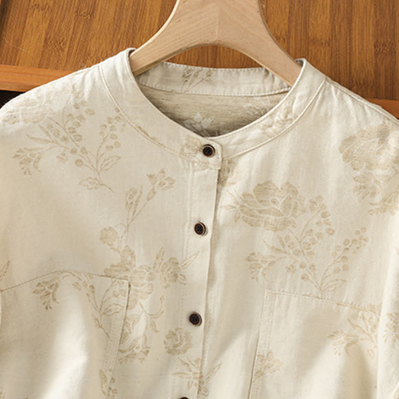 Polyester Slim-Fit Crew Neck Printed Long Sleeve Shirt