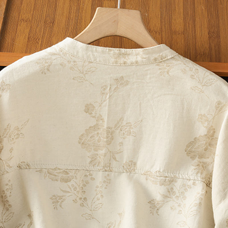 Polyester Slim-Fit Crew Neck Printed Long Sleeve Shirt