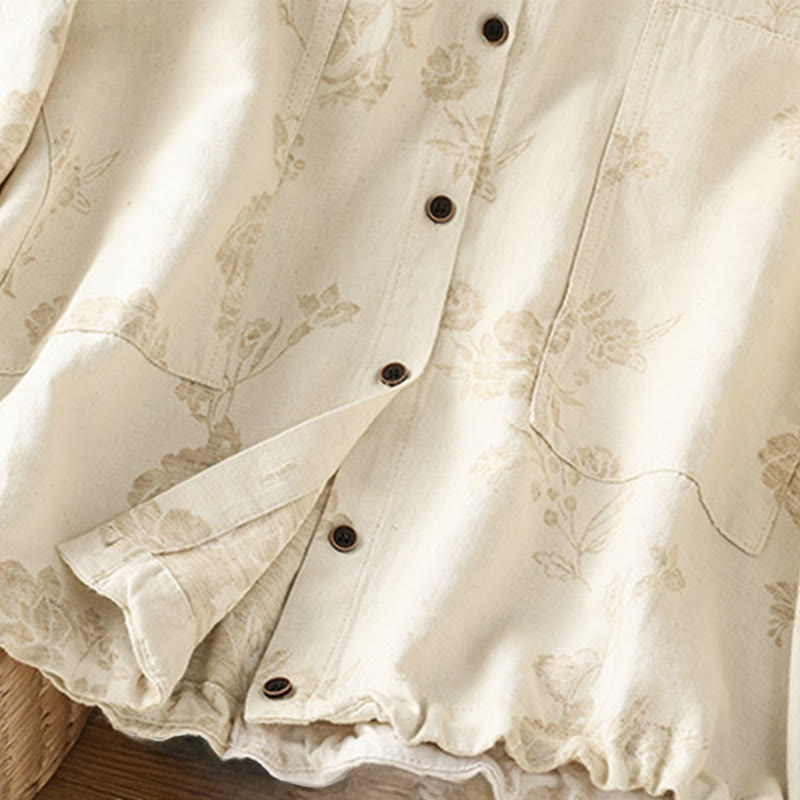 Polyester Slim-Fit Crew Neck Printed Long Sleeve Shirt