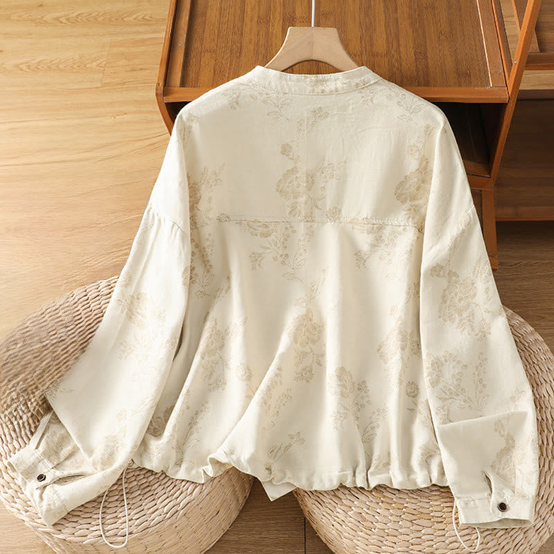 Polyester Slim-Fit Crew Neck Printed Long Sleeve Shirt