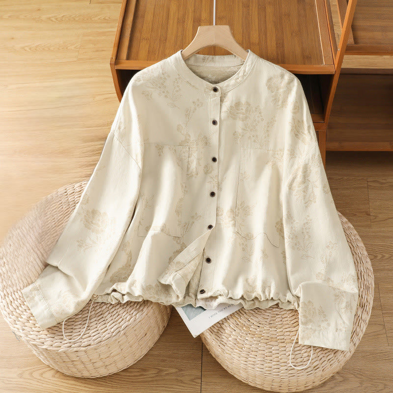 Polyester Slim-Fit Crew Neck Printed Long Sleeve Shirt