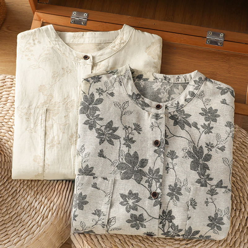 Polyester Slim-Fit Crew Neck Printed Long Sleeve Shirt