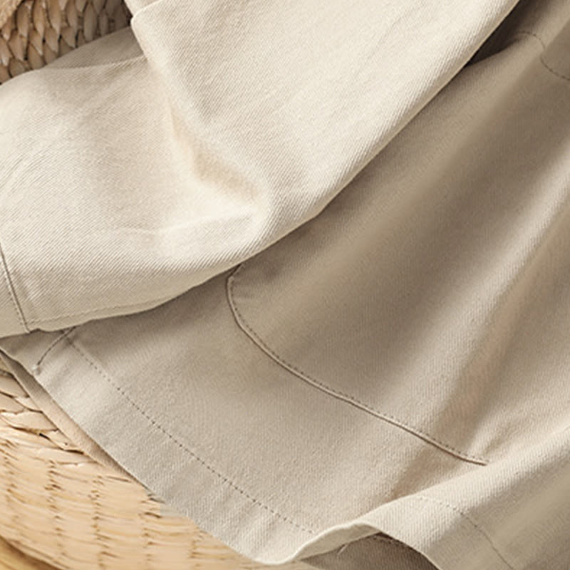 Tactile Cotton Stand Collar Mindful Movement Shirt