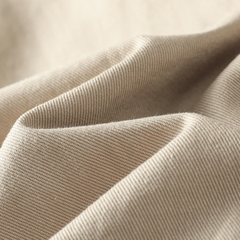 Tactile Cotton Stand Collar Mindful Movement Shirt