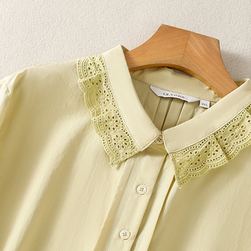 Pure Cotton Stand-Collar Long Sleeve Meditation Shirt