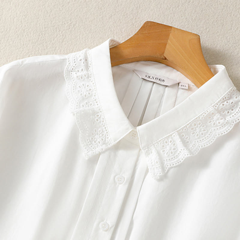 Pure Cotton Stand-Collar Long Sleeve Meditation Shirt