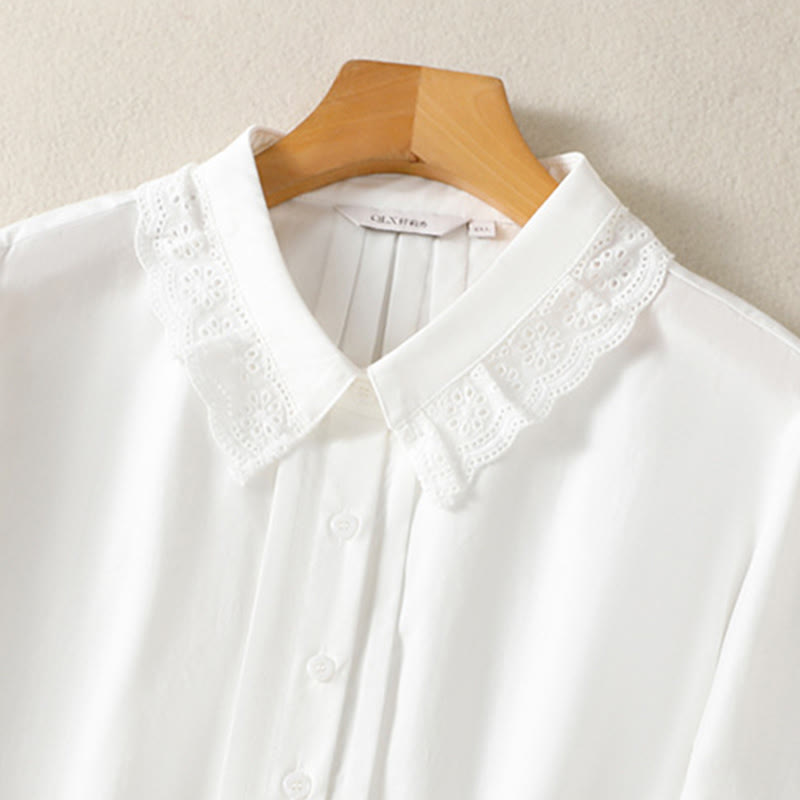 Pure Cotton Stand-Collar Long Sleeve Meditation Shirt