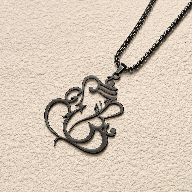 Ganesh Elephant Stainless Steel Protection Necklace Pendant