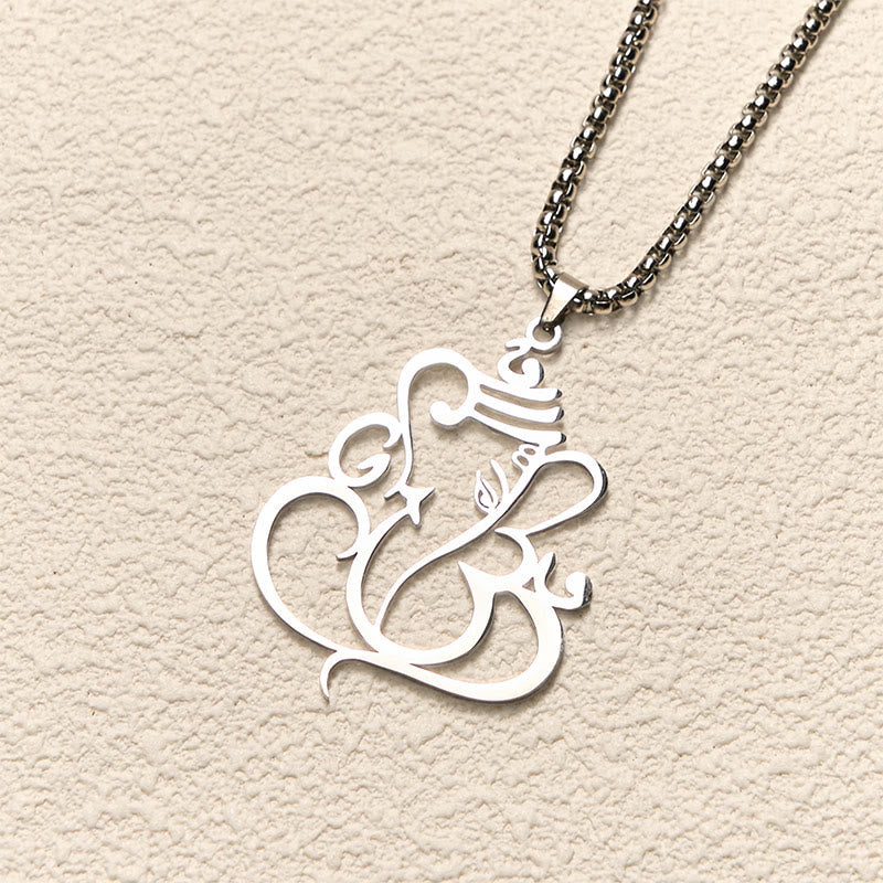 Ganesh Elephant Stainless Steel Protection Necklace Pendant