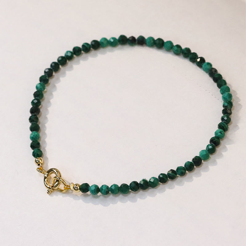 3mm Natural Malachite Ultra-thin Beads Anti-anxiety Bracelet