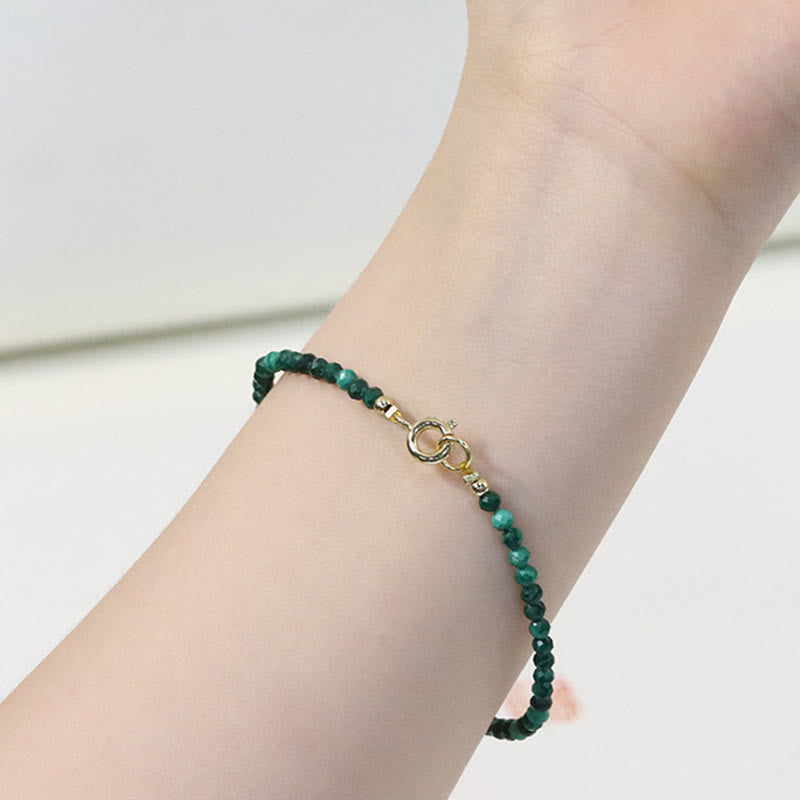 3mm Natural Malachite Ultra-thin Beads Anti-anxiety Bracelet