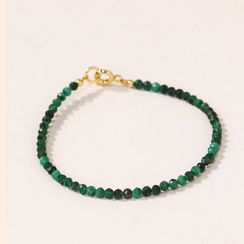 3mm Natural Malachite Ultra-thin Beads Anti-anxiety Bracelet