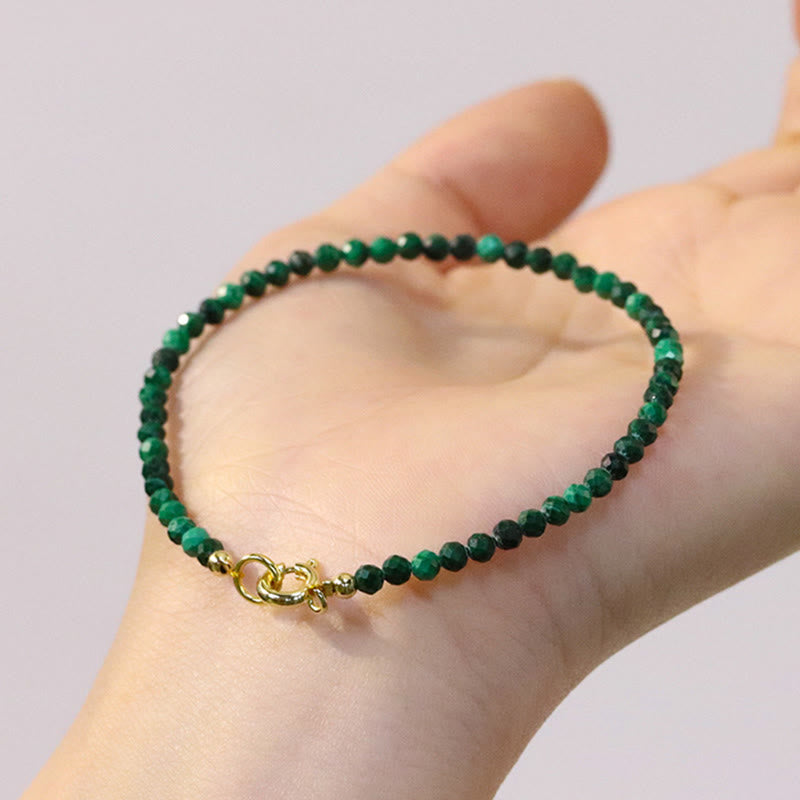 3mm Natural Malachite Ultra-thin Beads Anti-anxiety Bracelet