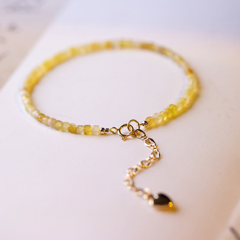 2mm Natural Opal Ultra-thin Beads Motivation Bracelet