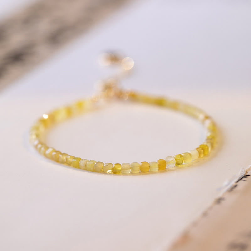 2mm Natural Opal Ultra-thin Beads Motivation Bracelet