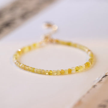 2mm Natural Opal Ultra-thin Beads Motivation Bracelet