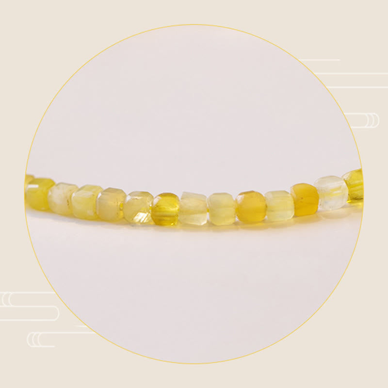 2mm Natural Opal Ultra-thin Beads Motivation Bracelet