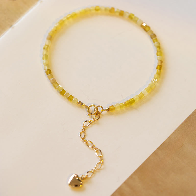 2mm Natural Opal Ultra-thin Beads Motivation Bracelet