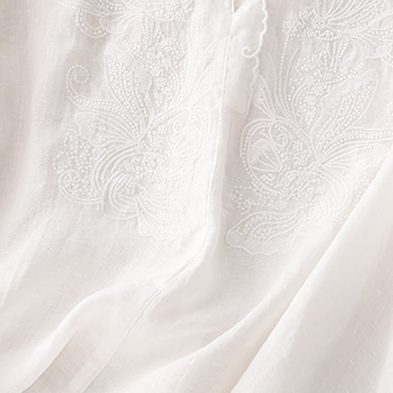 V-Neck Butterfly Women's Half Sleeve Shirt